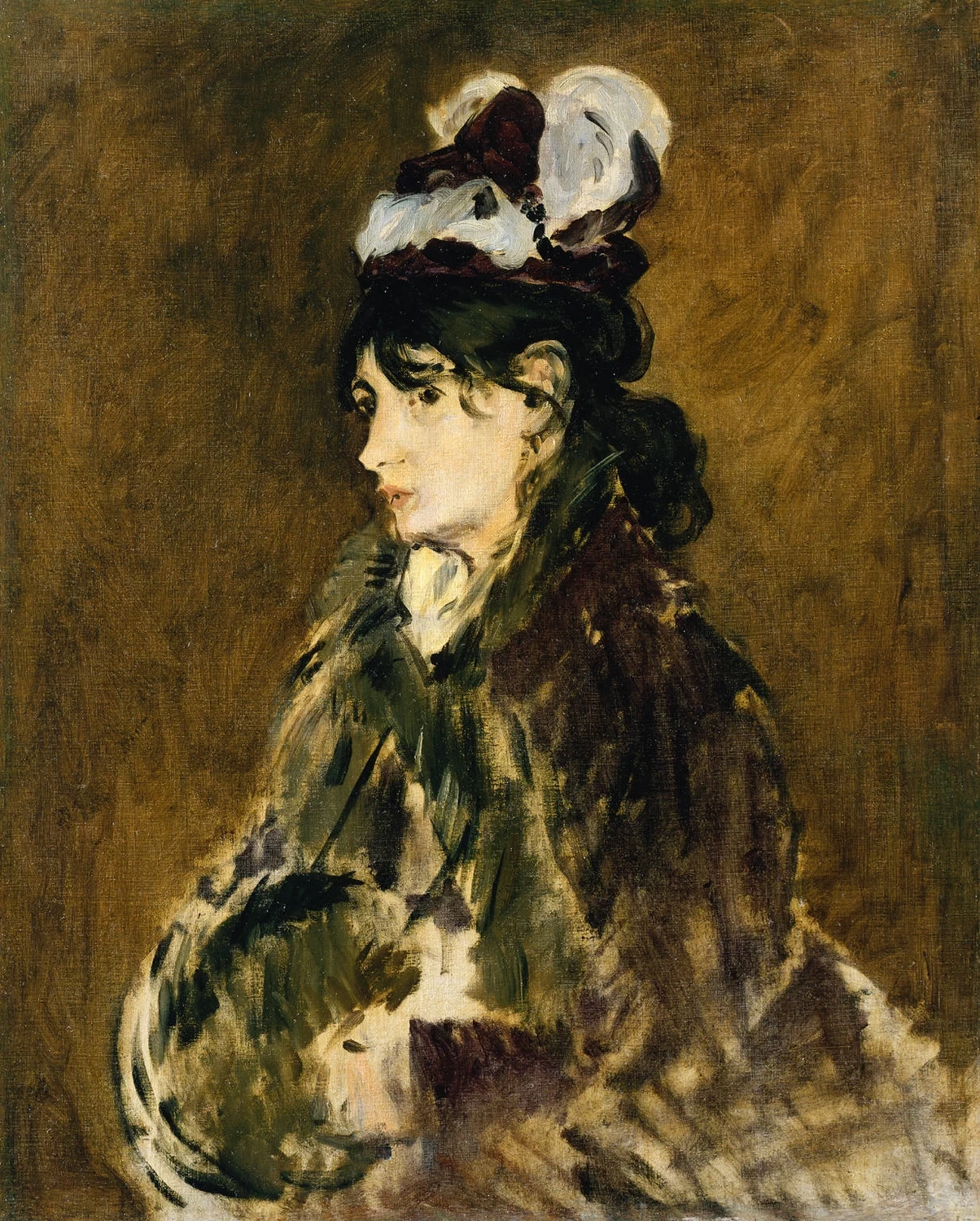  48-Édouard Manet, Berthe Morisot, 1873-Cleveland Museum of Art 